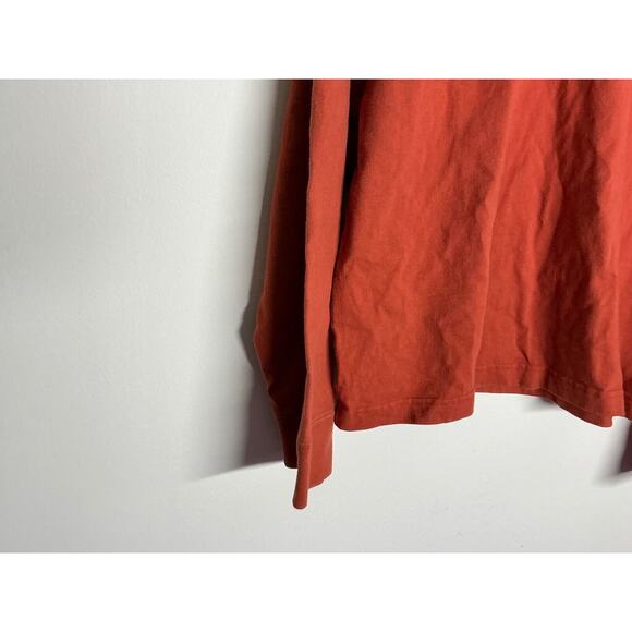 Abercrombie & Fitch Men's Muscle Fit L/Sleeve V-Neck Sweater XL Orange Big Moose - Picture 2 of 7